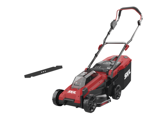 «Brushless» akülü çim biçme makinesi
