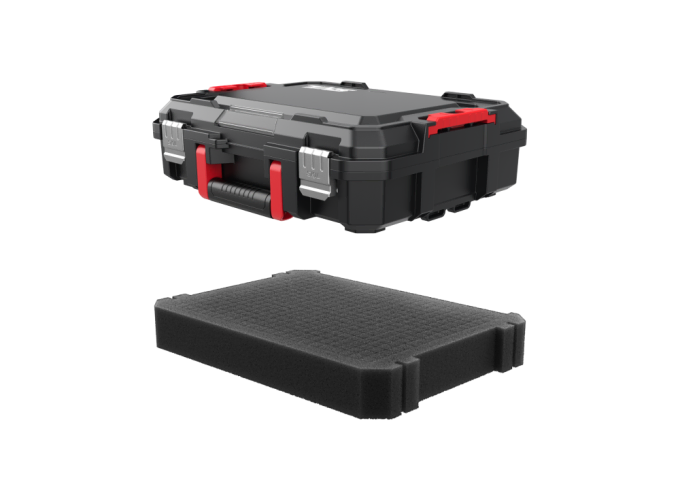 Durable modular tool case with easy connect locking system Durable modular tool case with easy connect locking system
