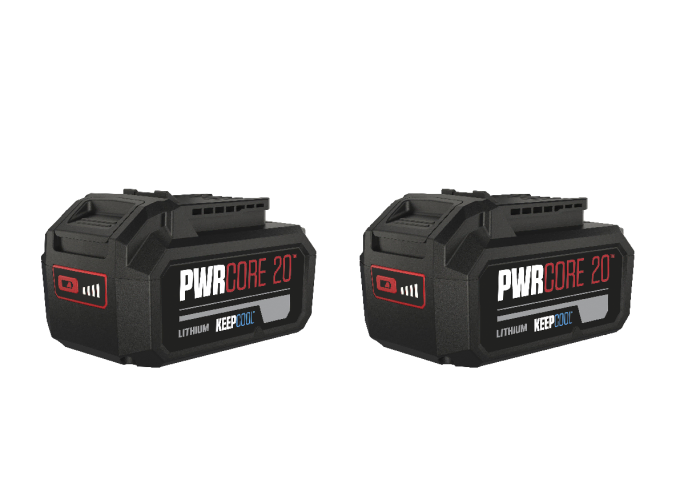 2 batteries Lithium-Ion « 20V Max KEEPCOOL™ » de 5,0 Ah 2 batteries Lithium-Ion « 20V Max KEEPCOOL™ » de 5,0 Ah
