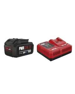Akku (20V Max 4,0 Ah KEEPCOOL&trade; litiumioni) ja PWRJUMP&trade;-laturi