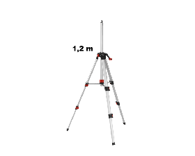 Groot, veelzijdig statief (1,2 m) + adapter in canvas draagtas