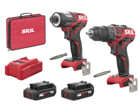 Cordless drill and cordless impact driver (combo kit)