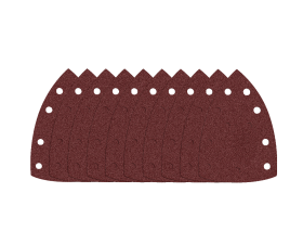 Шкурка със захващане с лепенка тип „репей‟ (102 x 151 mm, зърненост 120)