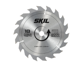 Blad med karbidspetsar (Ø 184 mm, 18 tänder)