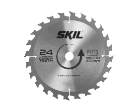 Hardmetalen zaagblad (Ø 165 mm, 24 tanden)