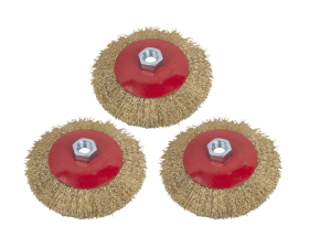 3 staalborstels voor onkruidborstel