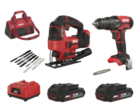 Акумулаторен винтоверт и акумулаторен прободен трион (комбиниран комплект)