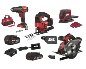 4-delige accu-combokit