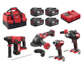 4-delige brushless gereedschapset