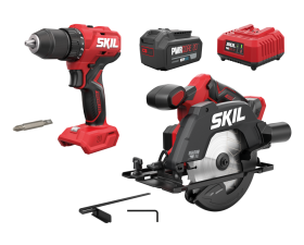 Kolborstfri borrskruvdragare och kolborstfri cirkelsåg, kit