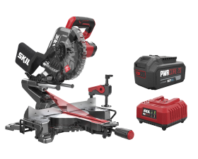 Accu afkortzaag met trekfunctie