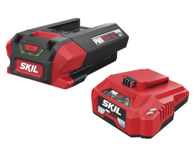 Batteria al litio «40V Max» da 2,5 Ah «KEEPCOOL™» e set di ricarica «Auto PWRJUMP™»