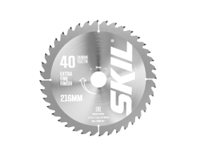 Carbide-tipped saw blade (Ø 216 mm, 40 teeth)