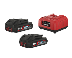 Accu's („20V Max” 2,0 Ah „KEEPCOOL™” Li-Ion) en oplader